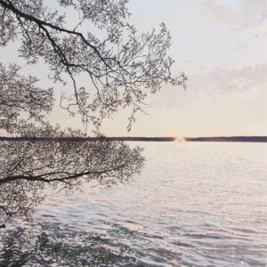 Coucher de soleil - Tableau de Julie Desmarais