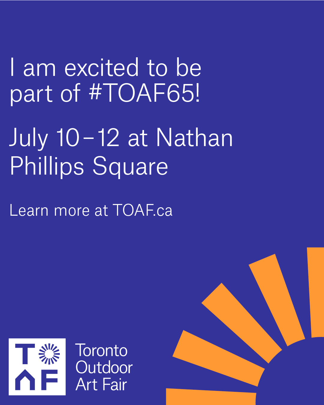 Read more about the article TOAF – Toronto Outdoor Art Fair 65