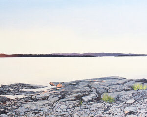 Le soleil disparait à l’horizon (Pointe Taché, Kamouraska, QC) 2025