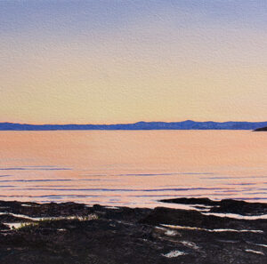 L’heure rose à la plage de Kamouraska (Kamouraska, QC) 2026