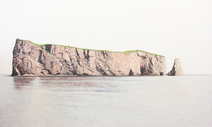 Le Rocher Percé (Gaspésie, QC) 2019 Oeuvre de l'artiste peintre Julie Desmarais