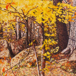Painting by Julie Desmarais - Scène d'automne (étude 2) (Stoney Lake, ON) 2026.