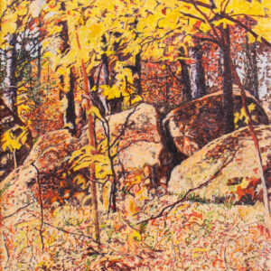 Painting by Julie Desmarais - Scène d'automne (étude 1) (Stoney Lake, ON) 2026.